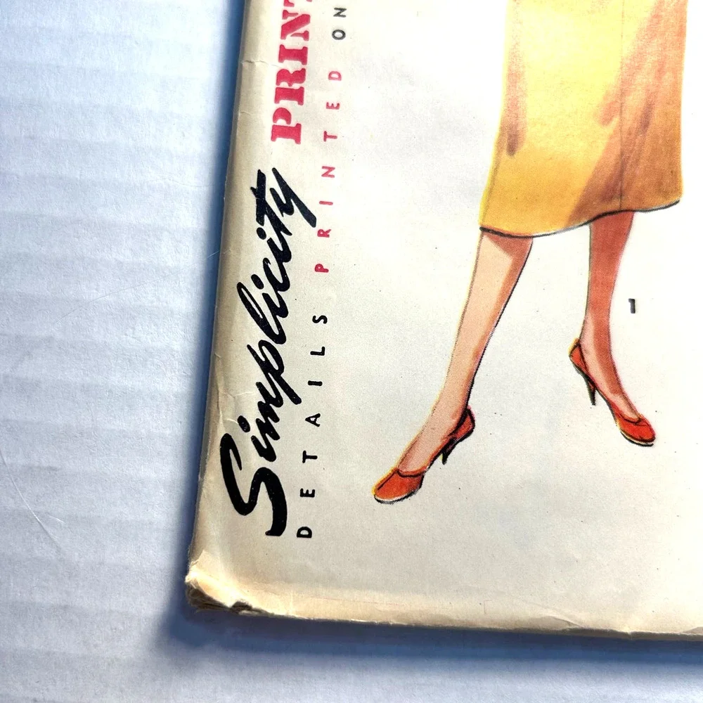 Simplicity Vintage 1950's Pattern #1223‎ Misses/Juniors One Piece Dress Size 16